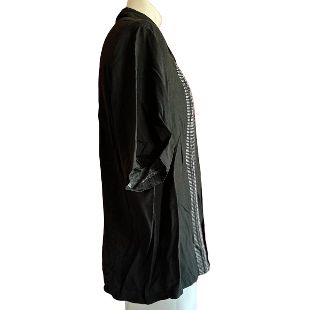 Vintage Shirt Mens XL Black Button Down 90s Retro Classic Bowling Rockabilly - Picture 3 of 8